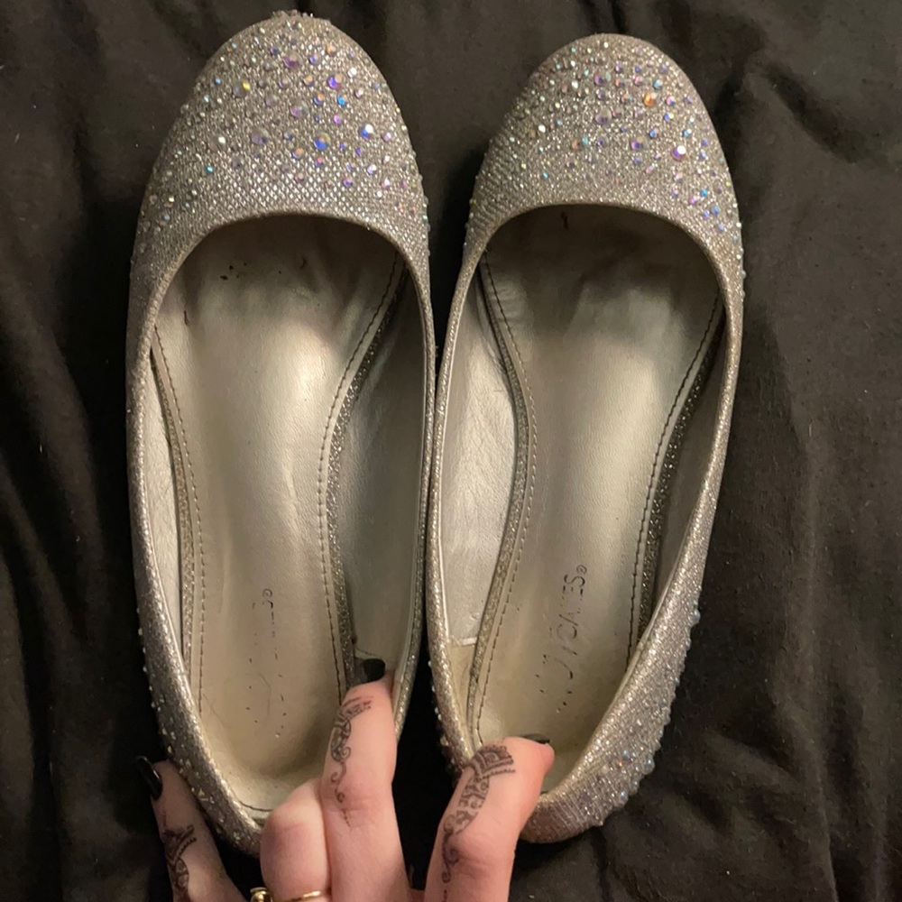 Hotcakes rhinestone prom flats Women’s size 7.5W